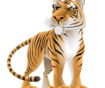 3D-Modell Der Tiger