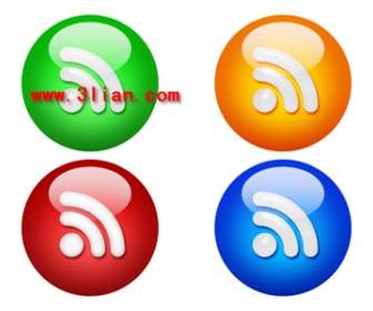 4 Round Rss Subscription Icon