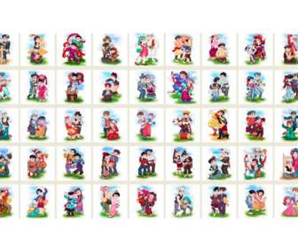 56 ethnic characters icon