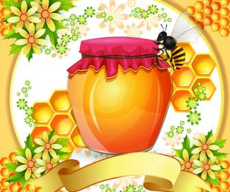 蜂蜜の瓶