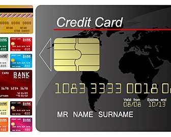 Berbagai Bahan Kartu Kartu Kredit