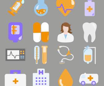 A Variety Of Medical Icons