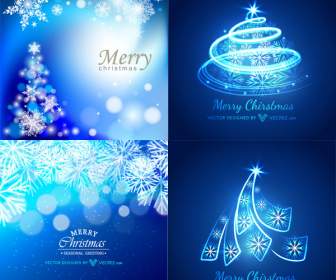 Astratto Sfondo Natale Blu