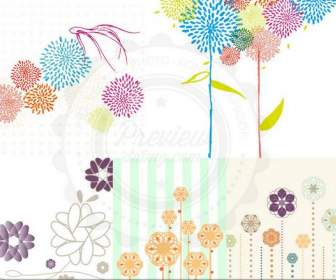 Abstract Flowers Geometric Designs And Creative