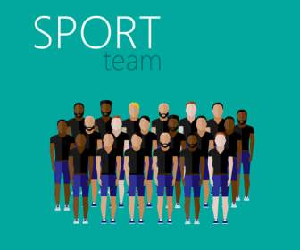 Abstract Sports Group Figures