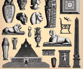 Totem รูปปั้นอียิปต์โบราณ