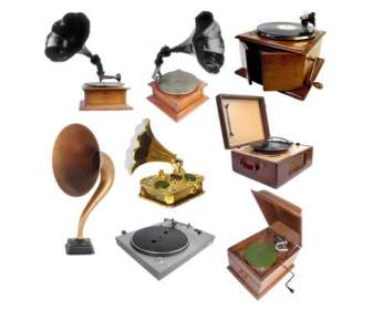 Antique Phonograph Psd Material