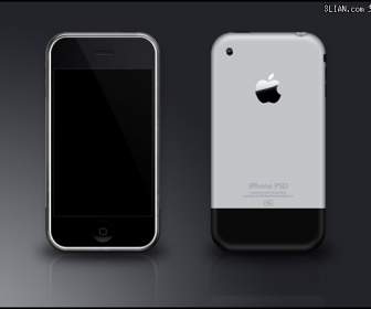 アップルの Iphone 携帯電話の Psd 素材
