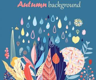 Autumn Backgrounds Hand Painted Illustrations