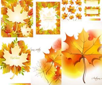 Autumn Maple Leaf Chinese Restaurant Background Design