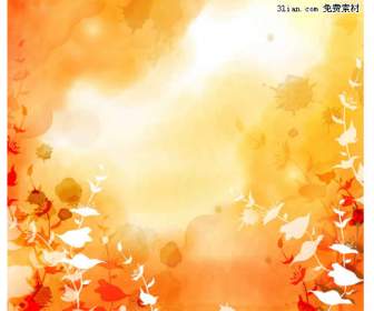 Autumn Yellow Background Psd Layered Material