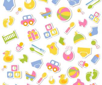 Background Of Children S Toys Stickers