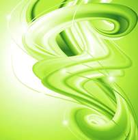 Background Of Elegant Green Curve