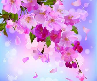 Background Of Pink Peach Blossom