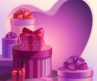 Latar Belakang Kotak Hadiah Valentine S Hari