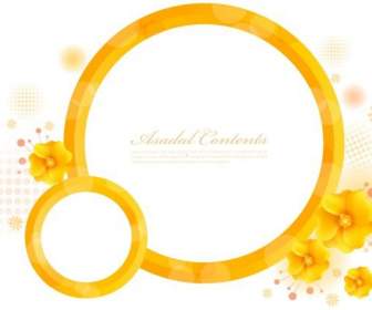 Hintergrund Der Gelben Blüten Ring