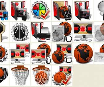 Basketball-Thema Desktopsymbol Png