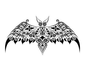 Fledermaus-schwarz-weiß