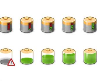 battery capacity status of png icons
