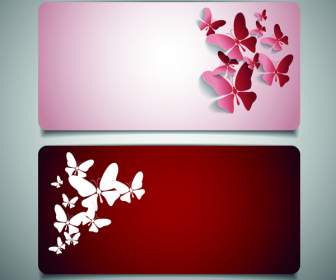 Schöne Schmetterling-Decoupage-Karten
