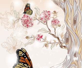Kupu-kupu Indah Ilustrasi