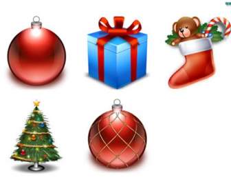 beautiful christmas decoration png icons
