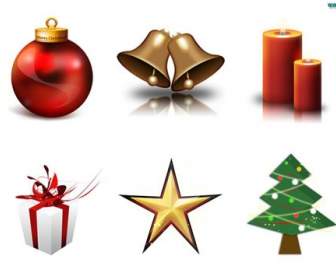 beautiful christmas ornaments png icons