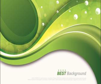 Beautiful Curved Green Background