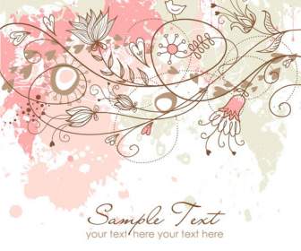 Beautiful Hand Painted Pattern Background Material