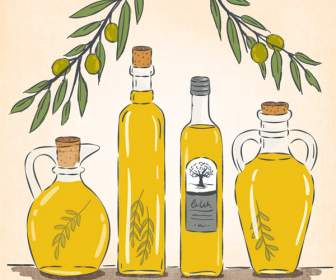 Magnifiquement Peints à L'huile D'olive