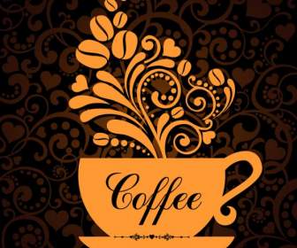 Beautifully Patterned Coffee Background