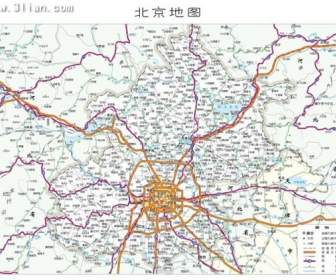 Mappa Della Città Di Pechino