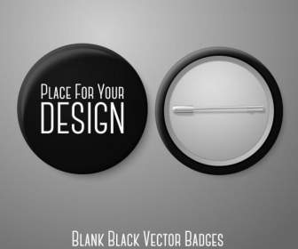 Black Round Badge Design