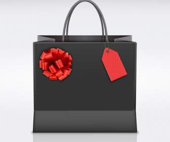 黒のショッピング バッグのデザイン