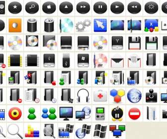 Black Vista Desktop Icons
