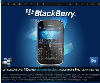blackberry ui interface psd