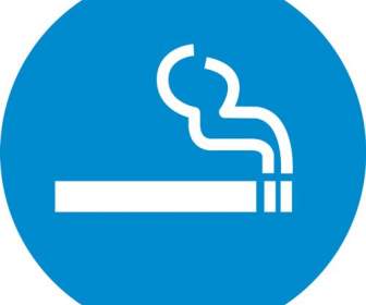 Blauem Hintergrund Zigarette Symbole