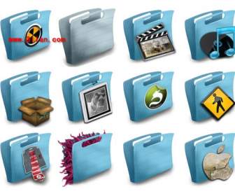 blue bag style folder icon