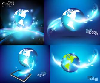 Ciencias De La Tierra Azul De Negocios Y Tecnología