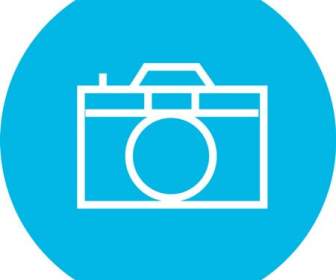 Icona Fotocamera Blu