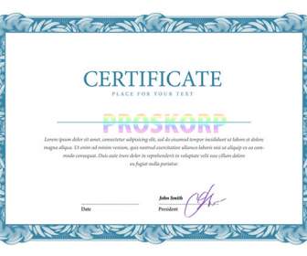 Blue Certificate Design