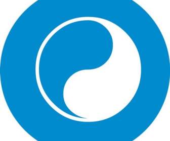 Blau Chi-Logo-Symbol