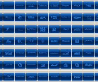 Blauer Desktop-Icon Png