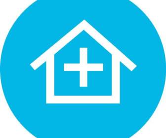 Blaues Haus-Symbol