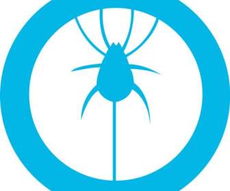 Blaue Insekten-Symbole