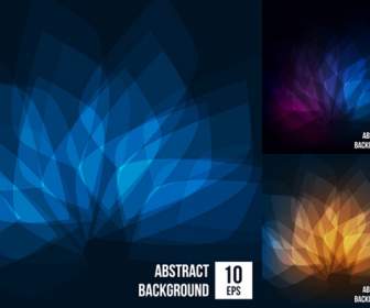 Blue Light Effect Pattern Vector Background