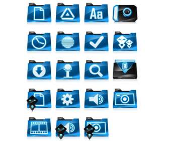 blue png style folder icon