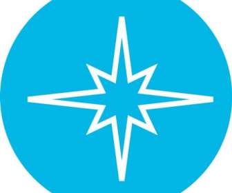 Blauer Stern-Symbol