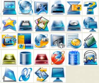 Blue Vista Desktop Icons