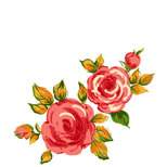 Blumenstrauss Rosen-Blütenblätter